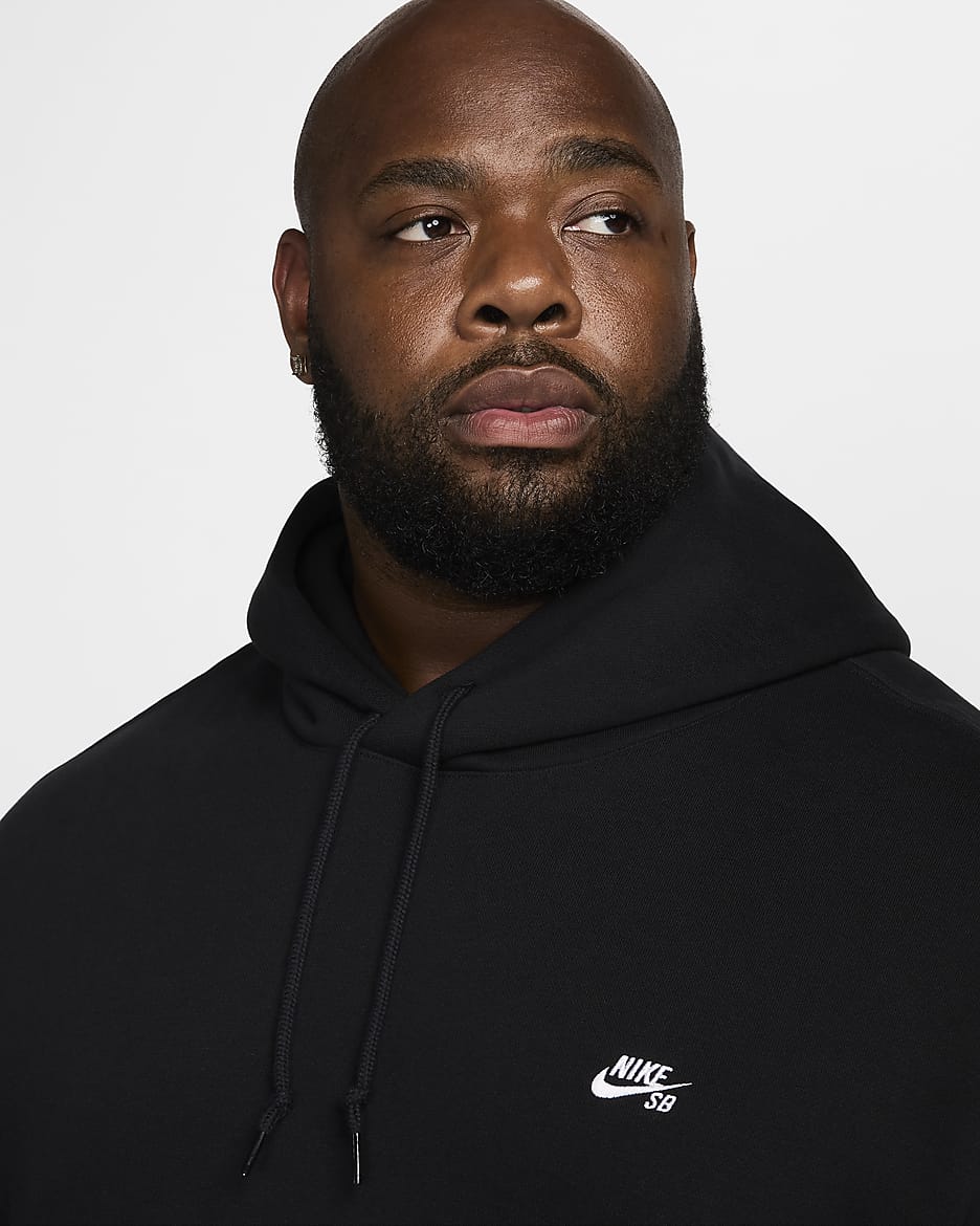 Nike sb hoodie black sale